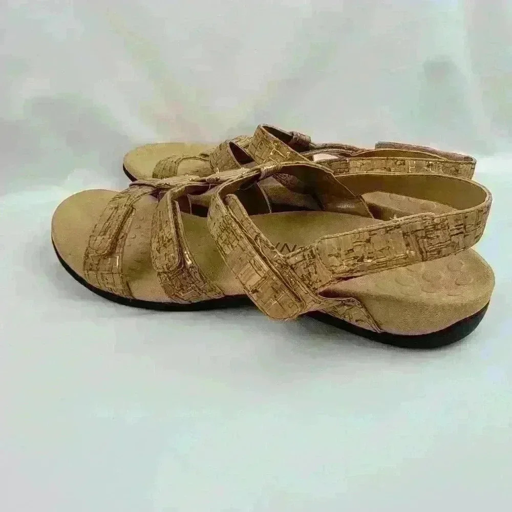 Vionic Amber Tan Cork Sandal sz 10 - Picture 10 of 14